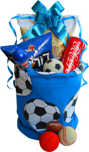 mishloach manot to Israel sports themed child's package