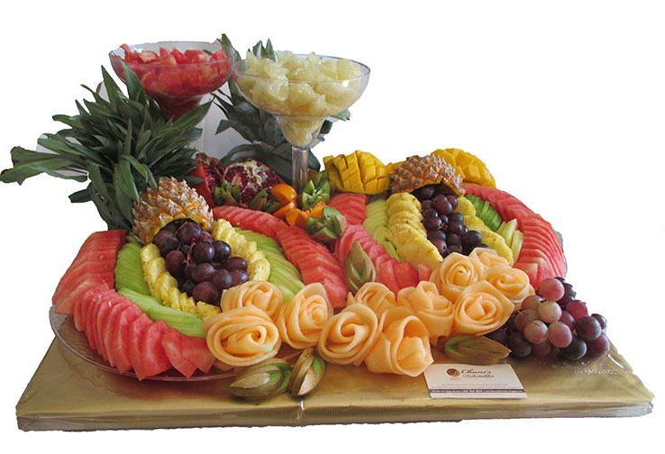 Large Fruit Platter Centerpiece - Click Image to Close