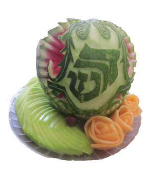 Personalized Carved Watermelon